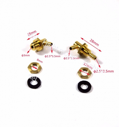 2.5mm Fuel Tank Outlets and Inlets Oil Nozzle kit
