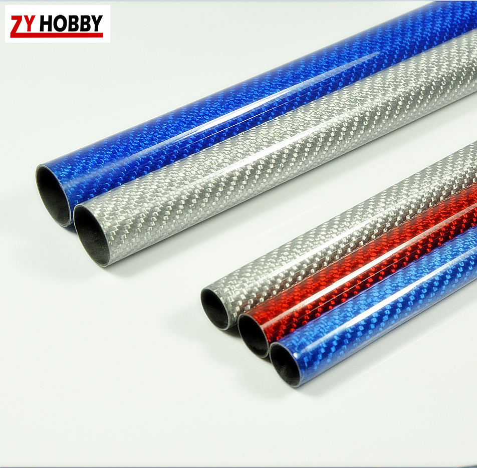 2PC Roll Wrapped Carbon Fiber Tube Glossy Surface 8mm 10mm 12m 14mm 16mm 18mm 20mm 22mm 1820330mm 
