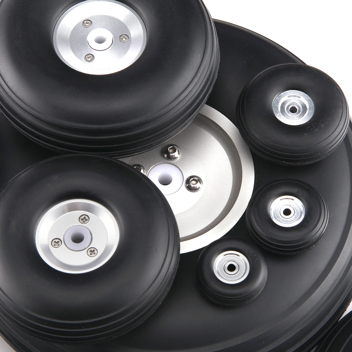 19kind 1 pair 1/2/3/4/5/6/7/8.5 inch PU Wheel with Aluminum Hub for RC Airplane 