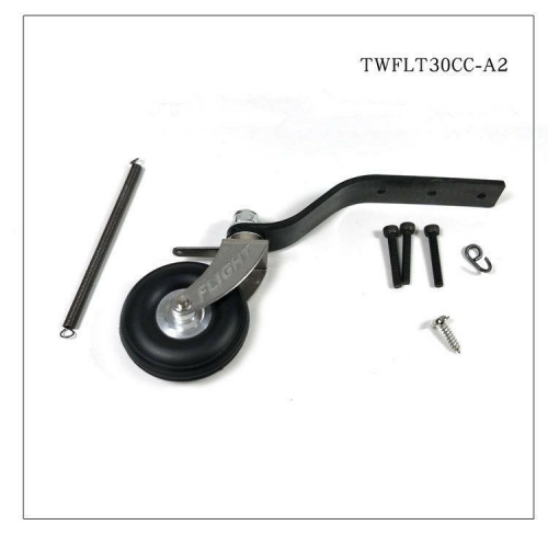 Carbon Fiber Tail Wheel 1.5inch PU Wheel and Screw for RC 30cc Airplane US stock